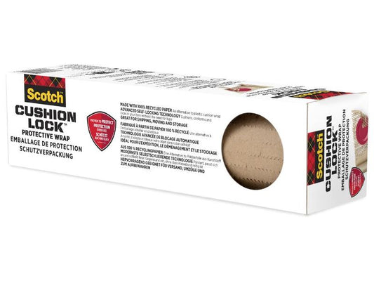 Scotch Papier d’emballage Cushion Lock 304 mm x 9.14 m, 1 rouleau