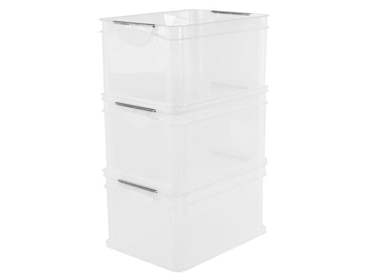 Rotho Boîte de rangement A4 3 pièces, Transparent