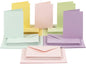 Creativ Company Carte vierge et enveloppe 10.5 x 15 cm, 50 pièces, pastel