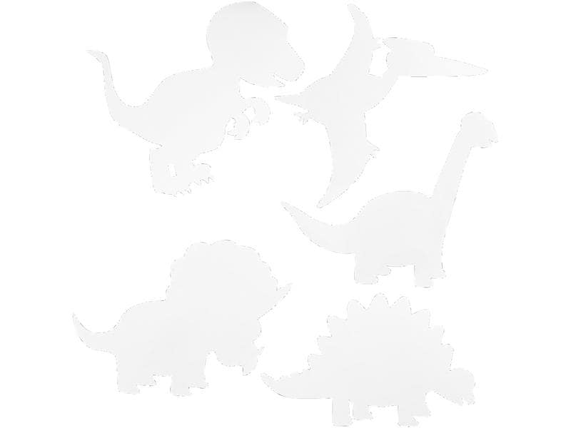 Creativ Company Papier de bricolage Dinosaures 16 Pièce/s, Blanc