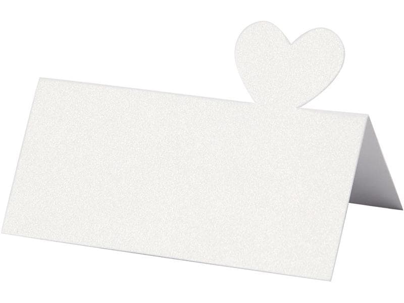 Creativ Company Marque-place de table Cœur 8 x 8.5 cm, 20 pièces, Chamois