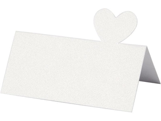 Creativ Company Marque-place de table Cœur 8 x 8.5 cm, 20 pièces, Chamois