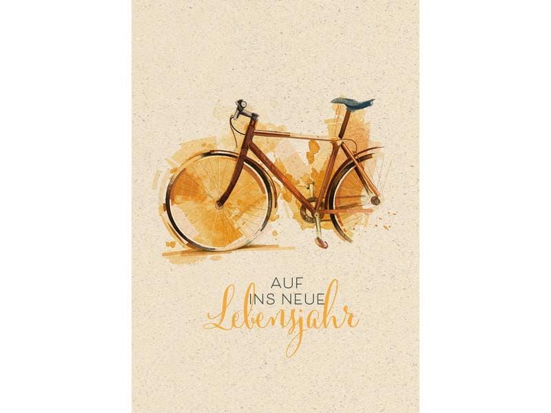 Natur Verlag Carte de félicitations Vélo 17.5 x 12.2 cm
