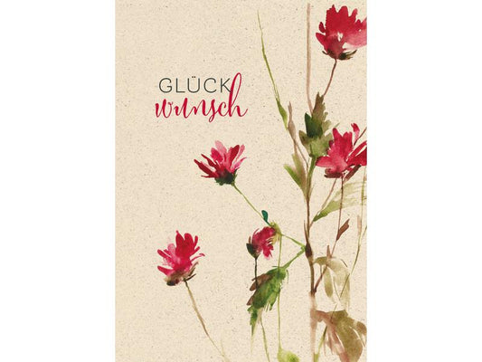 Natur Verlag Carte de félicitations Fleur 17.5 x 12.2 cm