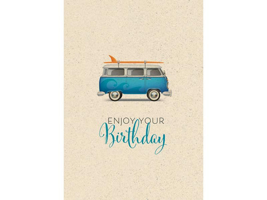 Natur Verlag Carte de félicitations Bus VW 17.5 x 12.2 cm