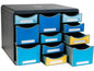 Exacompta Boîte à tiroirs Bee Blue Store Box Multi