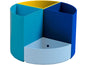 Exacompta Pot à crayons Bee Blue Bleu foncé/Jaune/Bleu clair