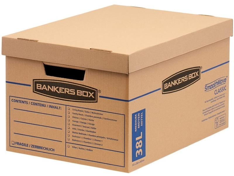 Fellowes Boîte d’archivage Smoothmove Classic Brun