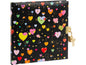 Goldbuch Journal intime Heart dark 96 pages, 16.5 x 16.5 cm