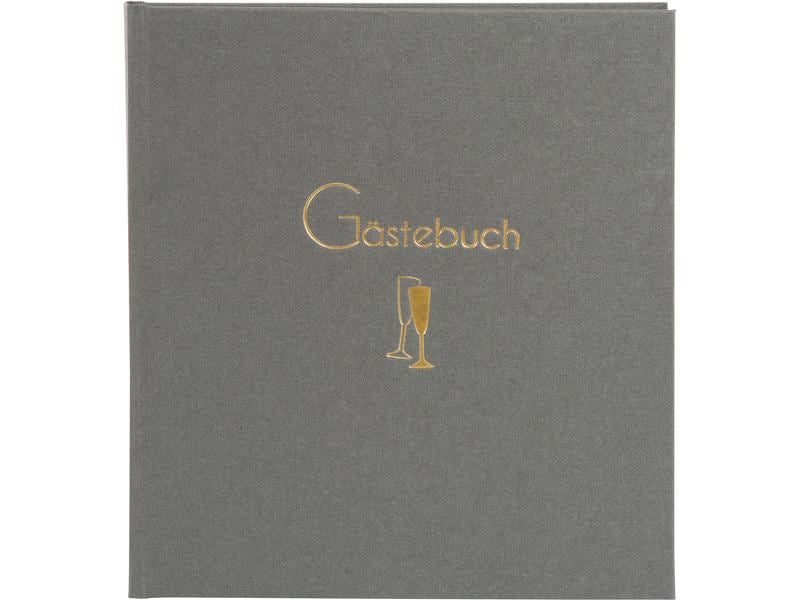 Goldbuch Livre d’or Cheers 23 x 25 cm, 176 pages, gris