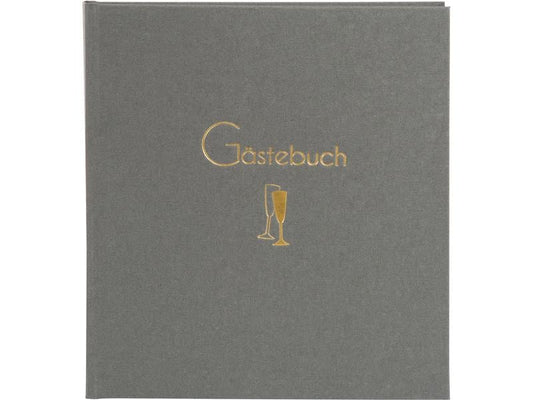 Goldbuch Livre d’or Cheers 23 x 25 cm, 176 pages, gris