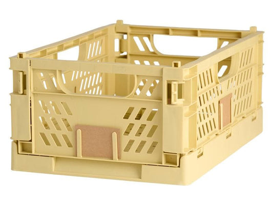 Schou Boîte pliante 50 x 33 x 20 cm, Jaune