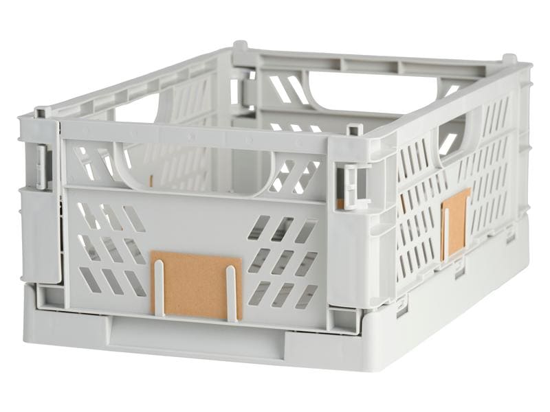 Schou Boîte pliante 50 x 33 x 20 cm, Gris clair