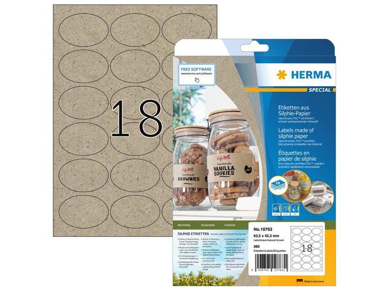 HERMA Étiquettes multi-usage 63.5 x 42.3 mm, 20 feuille
