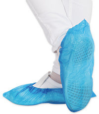 HYGOSTAR Surchaussure en CPE, longueur: 410 mm, bleu 100 pièces