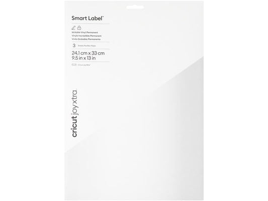Cricut Film de vinyle Joy Xtra Smart perm. 24 x 33 cm, 3 pièces, blanc