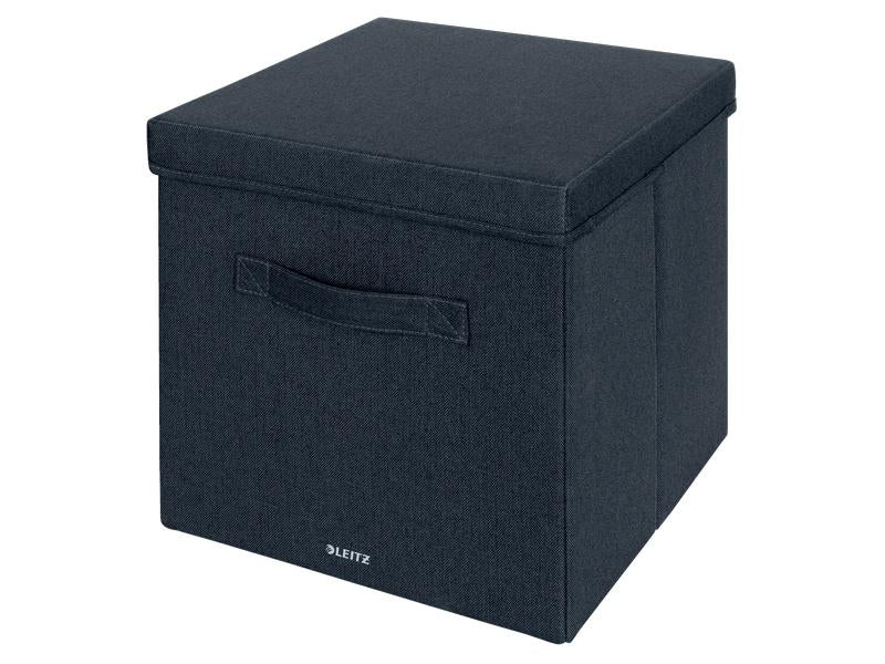Leitz Boîte pliante Fabric Gris foncé/Gris, Lot de 2