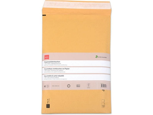 ELCO Enveloppe Zero Plastic 250 x 350 mm, 4 pièces
