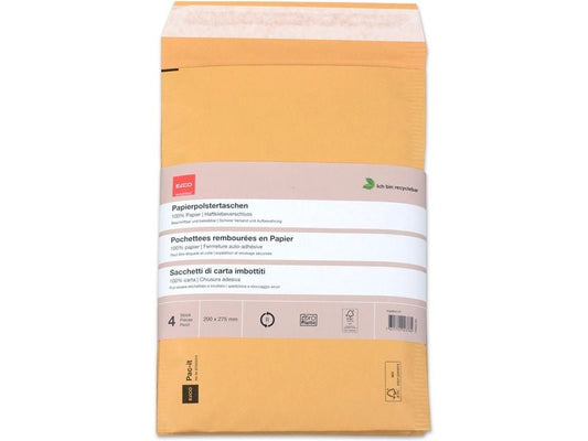 ELCO Enveloppe Zero Plastic 200 x 275 mm, 4 pièces