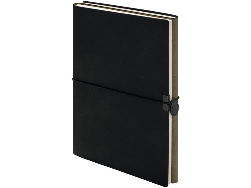 Kolma Bloc-notes Smooth 2 in 1, A5, à pois/blanc, noir/olive