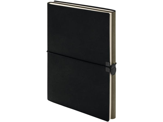 Kolma Bloc-notes Smooth 2 in 1, A5, à pois/blanc, noir/olive