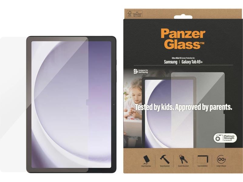 Panzerglass Films protecteurs pour tablettes Ultra Wide Fit Galaxy Tab A9 + 11 "