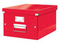 Leitz Boîte d’archivage WOW A4, rouge métallique