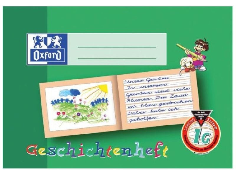 Oxford Cahier d'école A5 horizontal, ligné, vert