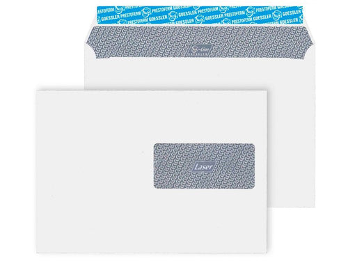 Goessler Enveloppe avec fenêtre G-Line Laser C5, Droite, 500 Pièce/s