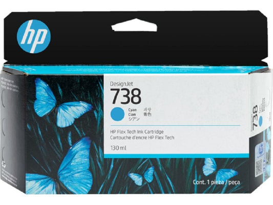 HP Encre N° 738 (498N5A) Cyan
