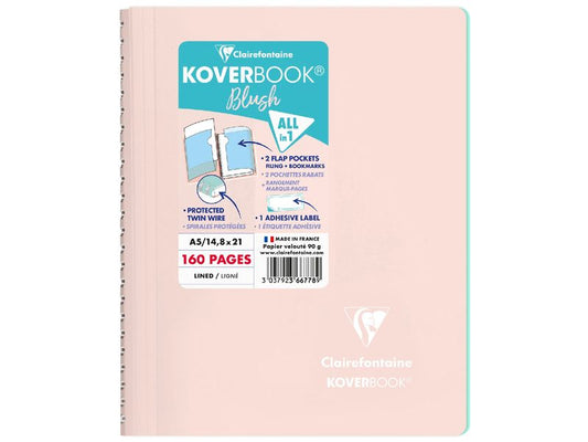 Clairefontaine Bloc-notes Blush A5, ligné, rose