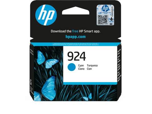 HP Encre N° 924 (4K0U3NE) Cyan