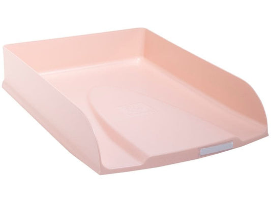 Exacompta Corbeille à courier Skandi Styli A4+ rose clair