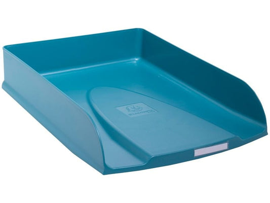Exacompta Corbeille à courier Skandi Styli A4+ Bleu Pacifique
