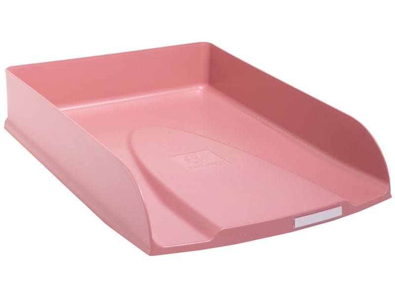 Exacompta Corbeille à courier Skandi Styli A4+ vieux rose