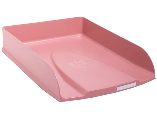 Exacompta Corbeille à courier Skandi Styli A4+ vieux rose