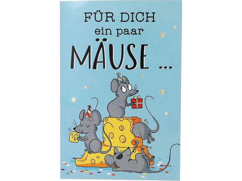 Depesche Carte musicale mobile Anniversaire, souris