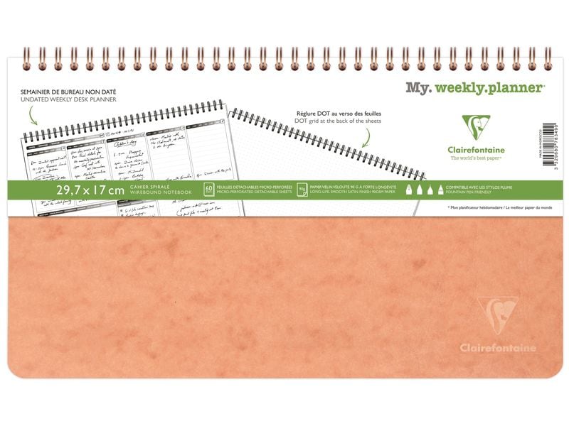 Clairefontaine Agenda settimanale Age Bag My Weekly Tabac