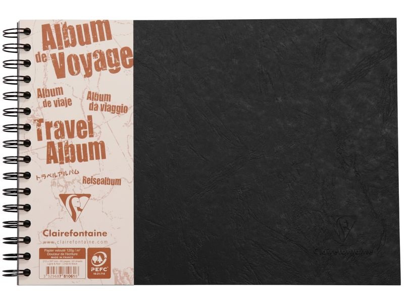 Clairefontaine Album photo AgeBag A4 horizontal, 40 feuilles, noir