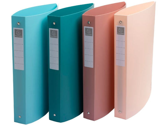 Exacompta Classeur à anneaux Skandi A4+, multicolore, 4 pièces