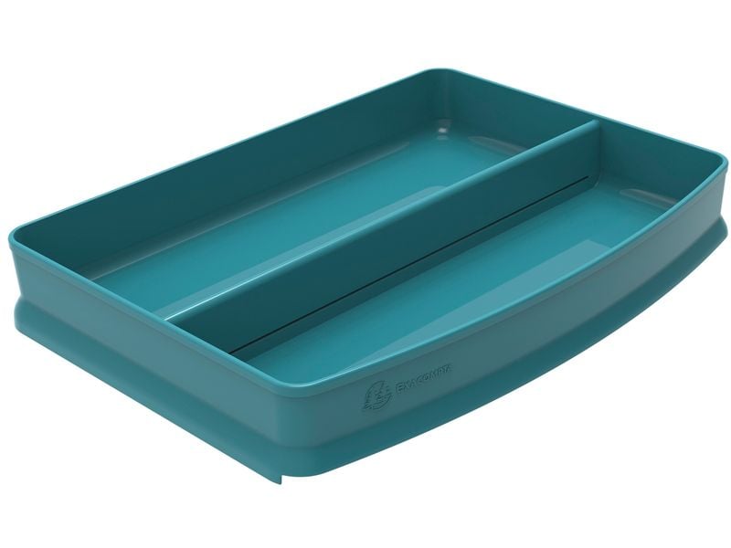 Exacompta Corbeille à courier COMBO Top Skandi Bleu Pacifique