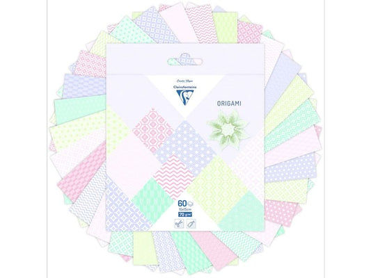 Clairefontaine Papier de bricolage Papier origami Printemps, 60 feuilles