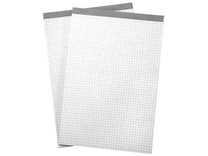 Büroline Bloc-notes A7, quadrillé 4 mm, 4 pièces