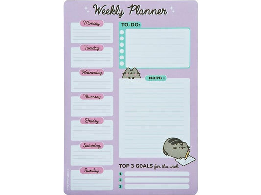 Undercover Agendas bloc-notes hebdomadaires Pusheen 52 feuilles, 19 x 28 cm