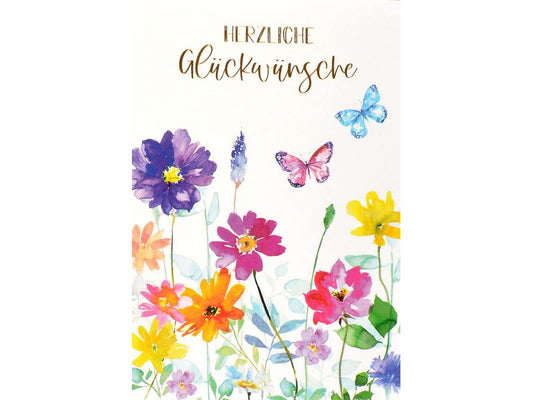 ABC Carte de félicitations Papillon B6