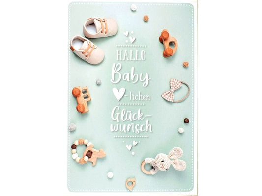 ABC Carte de félicitations Vers le bébé B6