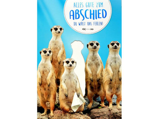 ABC Carte d’adieu Suricate A4