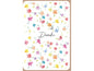 ABC Carte de remerciement Fleurs en pétales B6