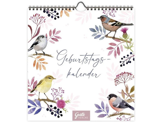 Grätz Calendrier d’anniversaire Bruit de feuilles 20 x 20.5 x 0.7 cm