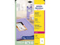 Avery Zweckform Étiquettes photo L7767-40 210 x 297 mm